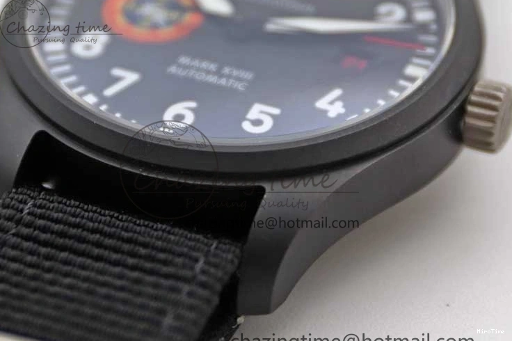 MIROTIME 0213 Mark XVIII ‘TOPGUN SFTI’ Ceramic M+F Best Edition Black Dial on Black Nylon Strap A MultiPurpose 7047